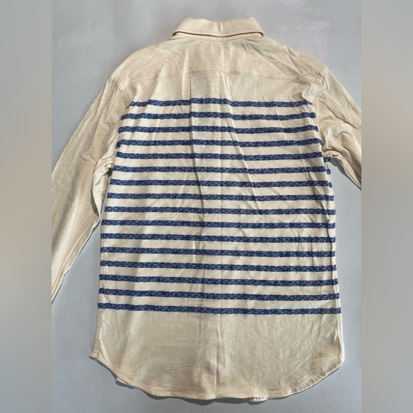 NEW Size S Mens Cremieux Kyoto Long Sleeve Button Down Shirt Cotton Ivory - Picture 8 of 8